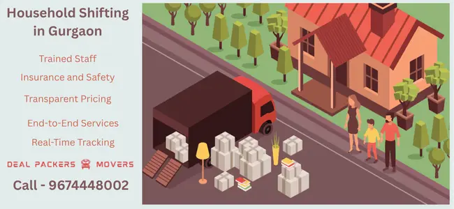 Household Shifting in Gurgaon - Household Shifting Services