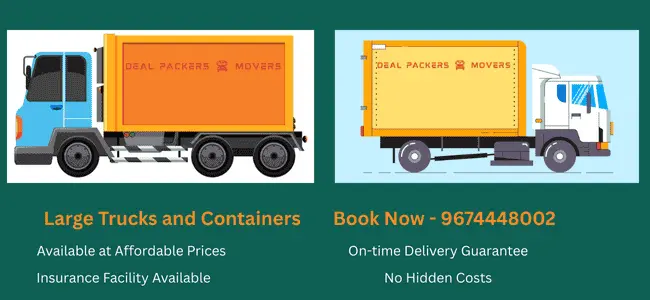 Large Truck and Containers